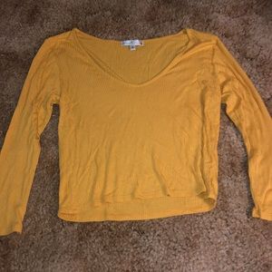 Yellow crop top